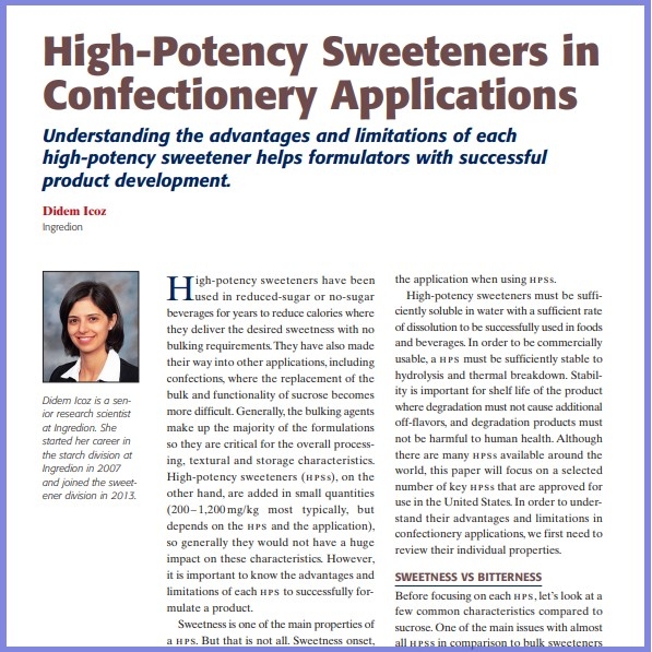 2014-High-Potency Sweeteners In Confection- Paper