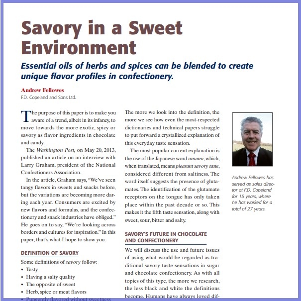 2014-Savory In A Sweet Enviroment-Paper