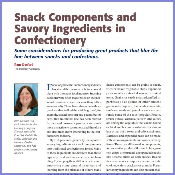 2015-Snack Components And Savory Ingredients-Paper