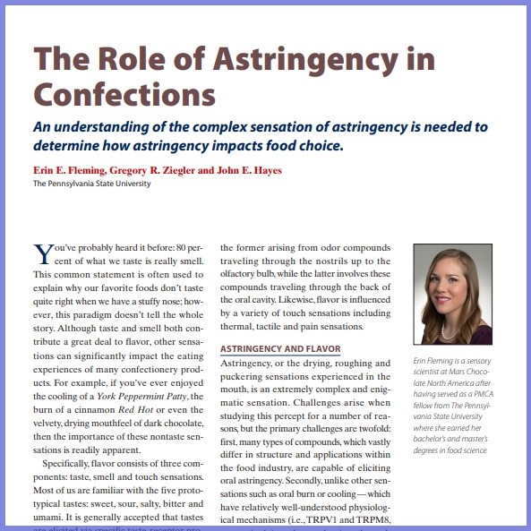 2016-The Role Of Astringency In Confection-Paper