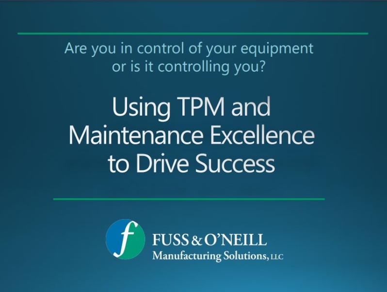 2019-Using TPM And Maintenance Excellence-Slide
