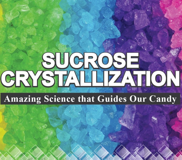 Product Description: Michelle Schwenk, PhD, Bellis Food Solutions. Presented at the 2019 conference</br></br>Sugar — specifically sucrose — is an amazing molecule and its unique characteristics have helped define the confections industry. No other sweetener possesses the properties of sucrose, nor can any other sweetener create the diversity of products we see in the marketplace. Sucrose is a disaccharide, a sugar that has two monosaccharides bonded in a glyosidic ether linkage . These two individual monosaccharides, glucose and fructose, are reducing sugars. But when linked together as sucrose, are not, making sucrose much less reactive. Since it is not a reducing sugar, sucrose will not brown easily unless it is broken into its monosaccharide components. The fivemember ring of fructose contributes to the relatively non-hydroscopic and non-reducing properties of sucrose. This unique structure is responsible for the solubility, sweetness and flavor of sucrose, and plays a dominant role in crystallization.</br> 2019-Sucrose Crystallization-Slide