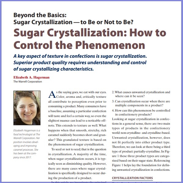 2019- Sugar Crystallization-Paper