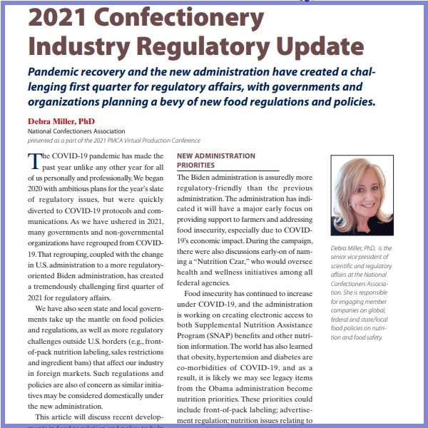 2021- Confectionery Regulatory Update-Paper