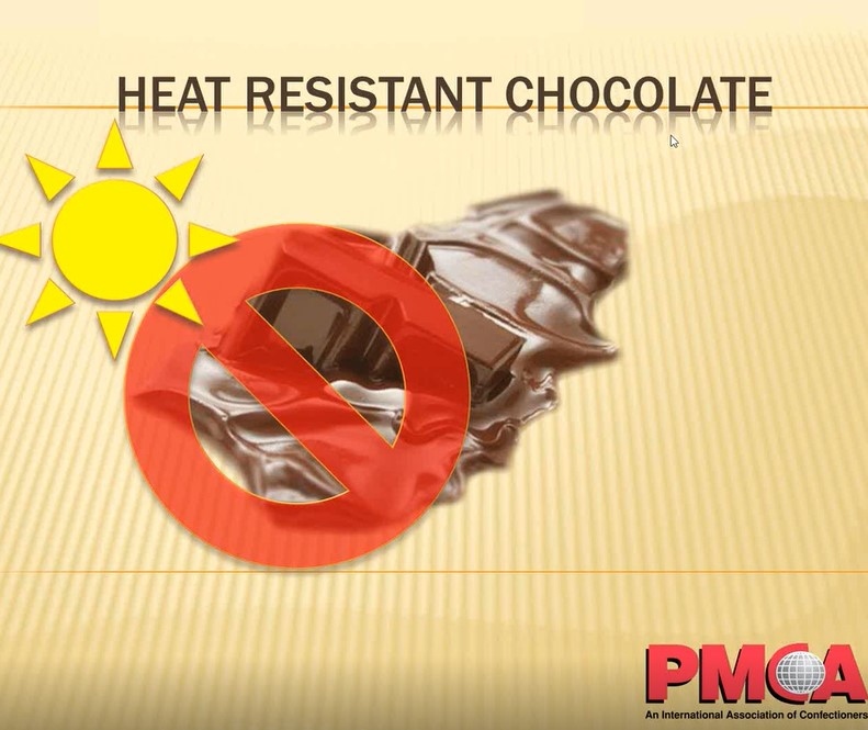 Product Description: Heat Resistant Chocolate Webinar.</br></br>Presenters: Nigel Sanders, Smart Confectionery Solutions, Adrian Timms, ATimms Consulting, Ed Wilson, Retired AAK</br> 2014-Heat Resistant Chocolate- Webinar