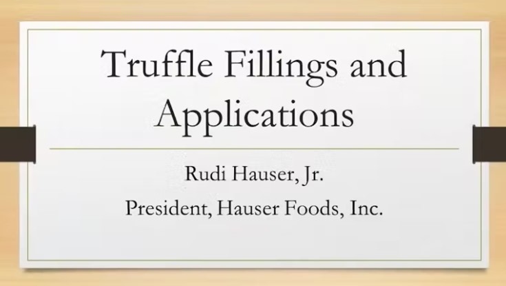 2021- Truffle Fillings And Applications-Video