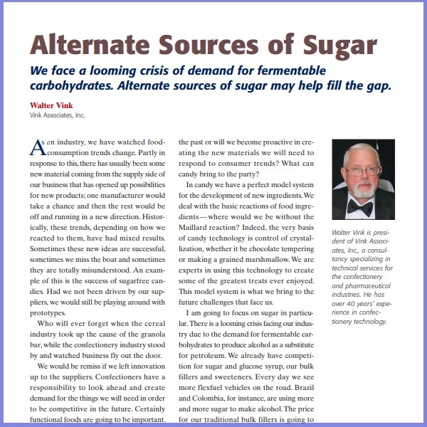 2011-Alternate Sources Of Sugar