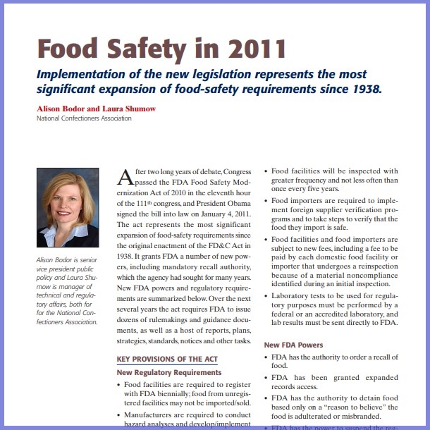 2011-Food Safety