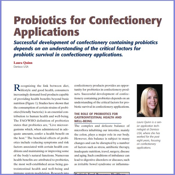 2011-Probiotics for Confectionery Applications