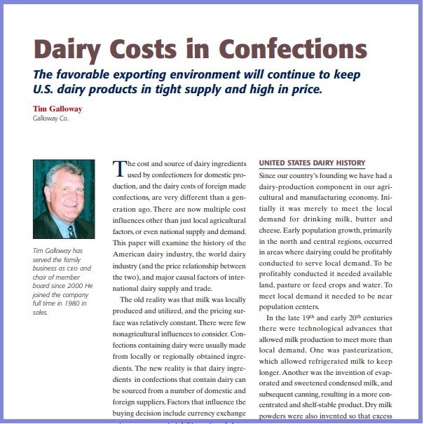 2011-Dairy Costs in Confections