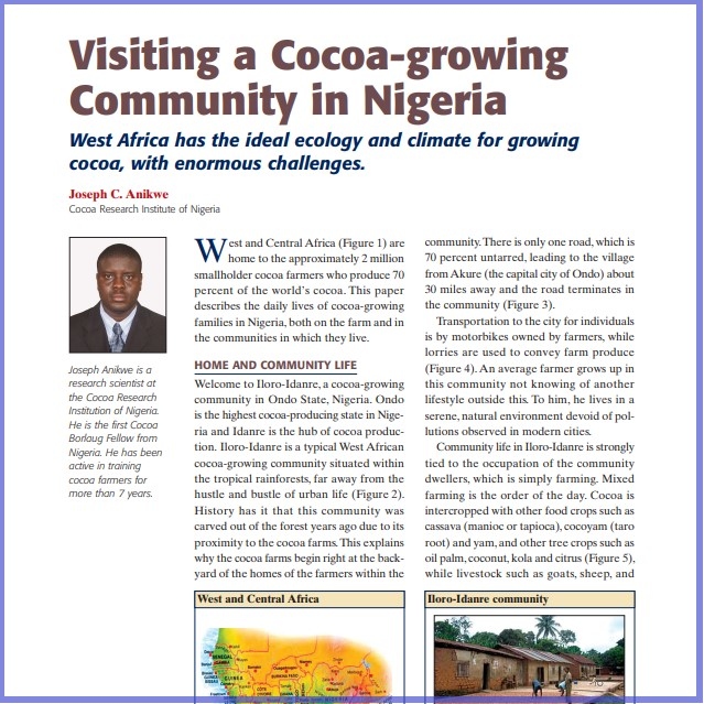 2010-Visiting a Cocoa-growing Community in Nigeria