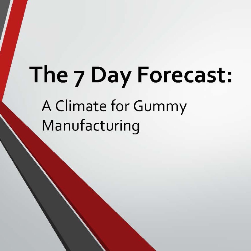 Product Description: Conference 2023Slides</br></br>Author: Emily Flatau, Kenny's Candy & Confections</br> 2023-A Climate for Gummy Manufacturing-Slides