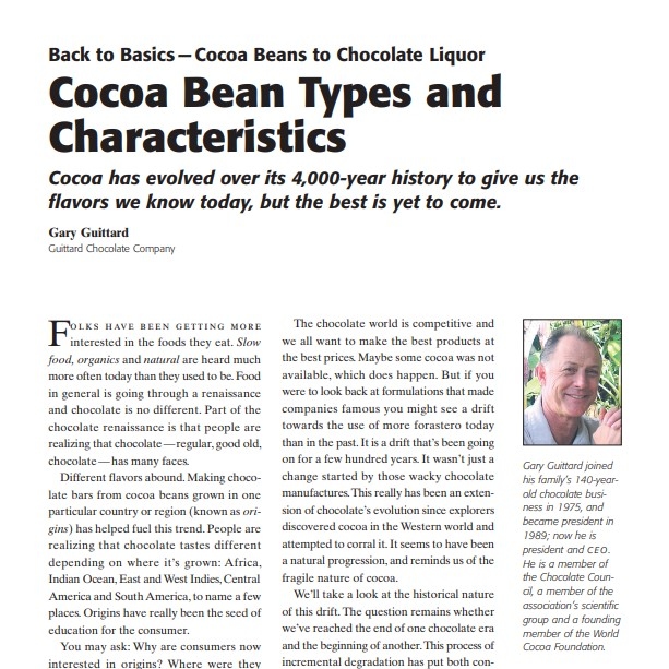 2009-Cocoa Bean Types and Characteristics