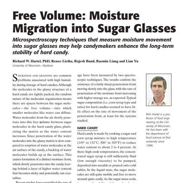 2008-Free Volume: Moisture Migration into Sugar Gl