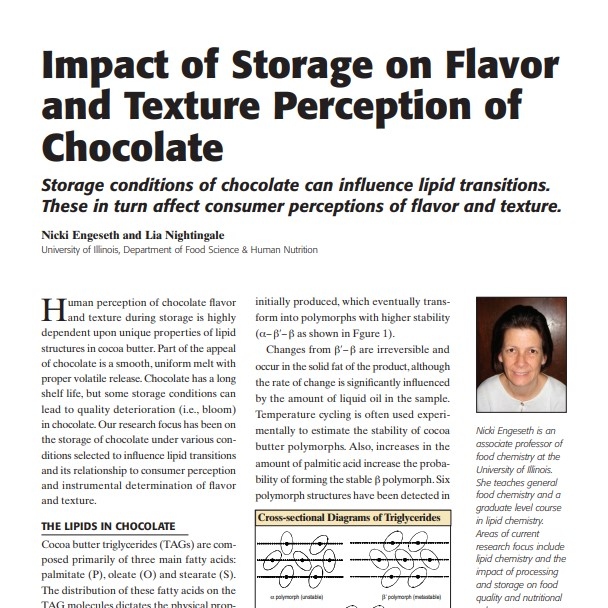2007-Impact of Storage on Flavor and Texture Perce
