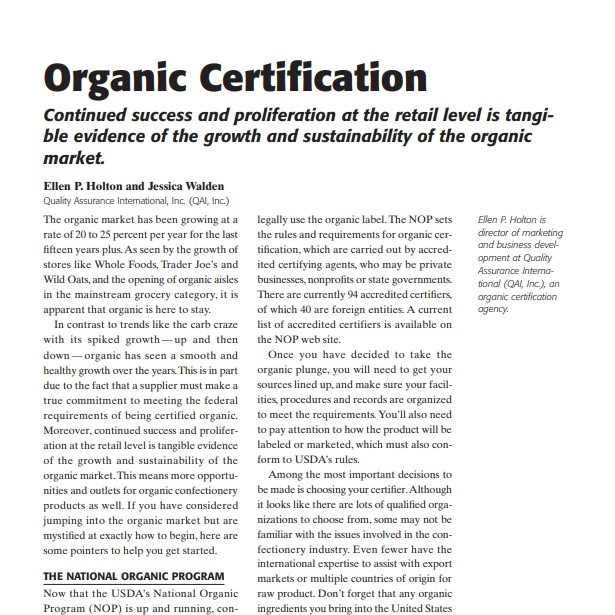 2006-Organic Certification