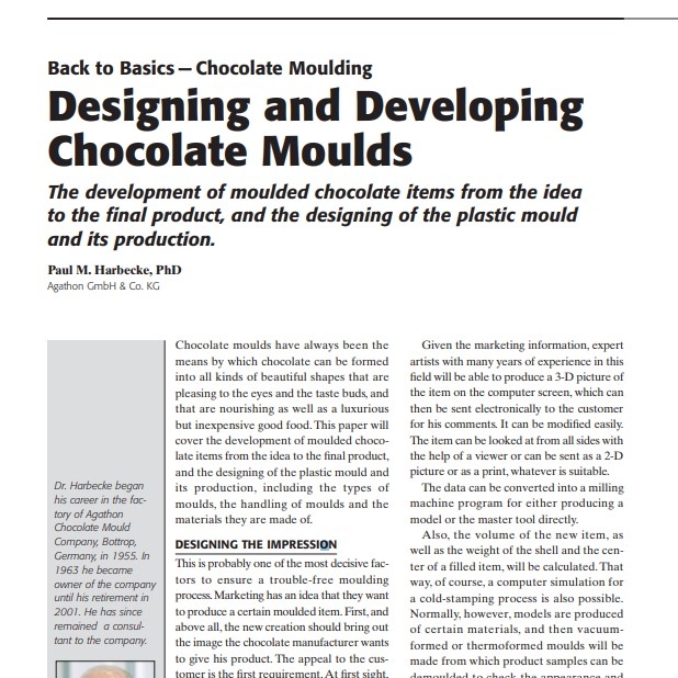 2005-Designing and Developing Chocolate Moulds