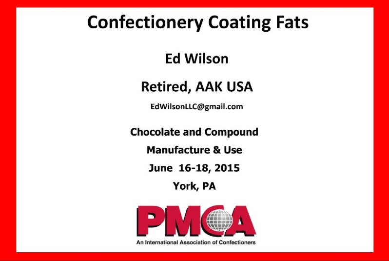 2015-Confectionery Coating Fats
