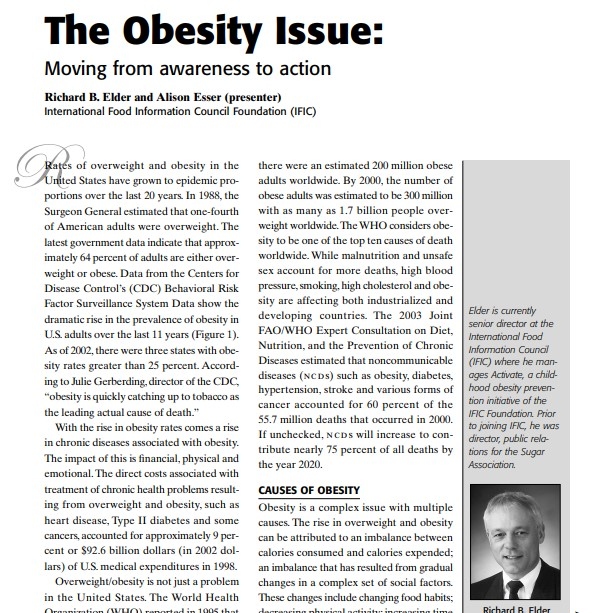 2004-The Obesity Issue