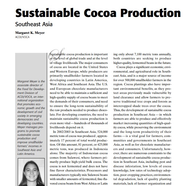 2004-Sustainable Cocoa Production