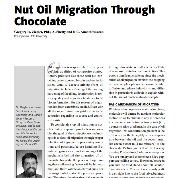 2004-Nut Oil Migration Through Chocolate