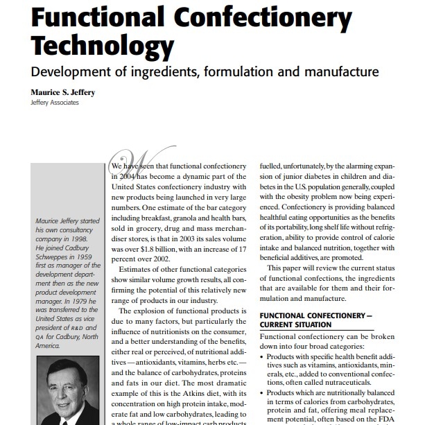 2004-Functional Confectionery Technology