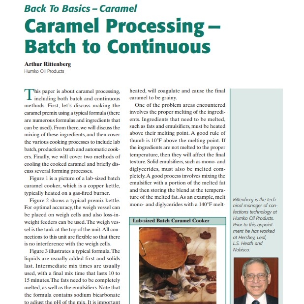 2003-Caramel Processing — Batch to Continuous