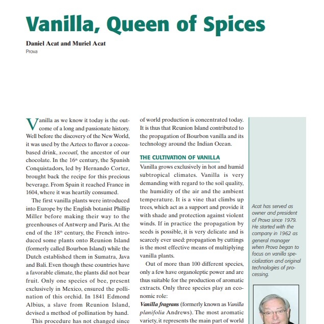 2003-Vanilla, Queen of Spices