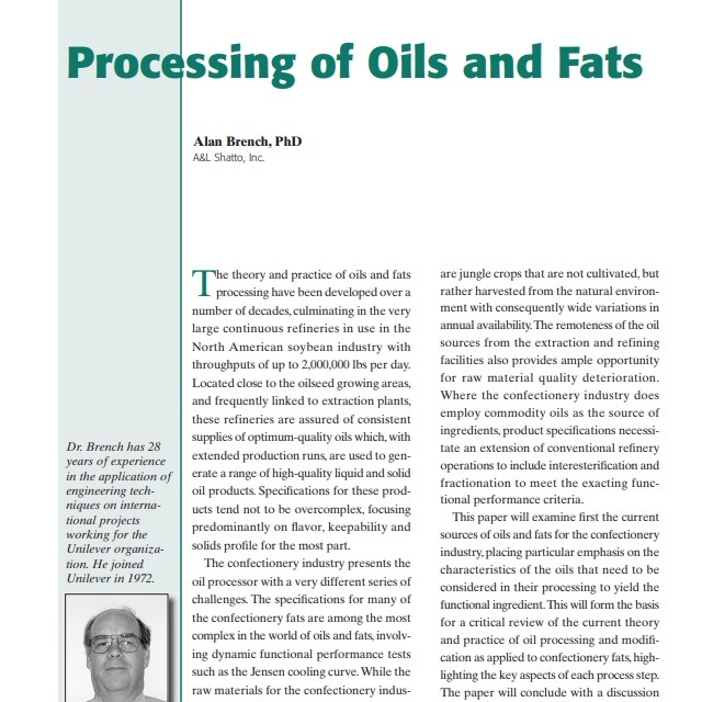 2003-Processing of Oils and Fats