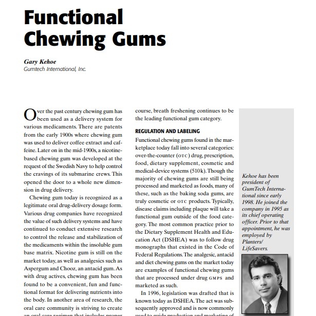 2000-Functional Chewing Gums
