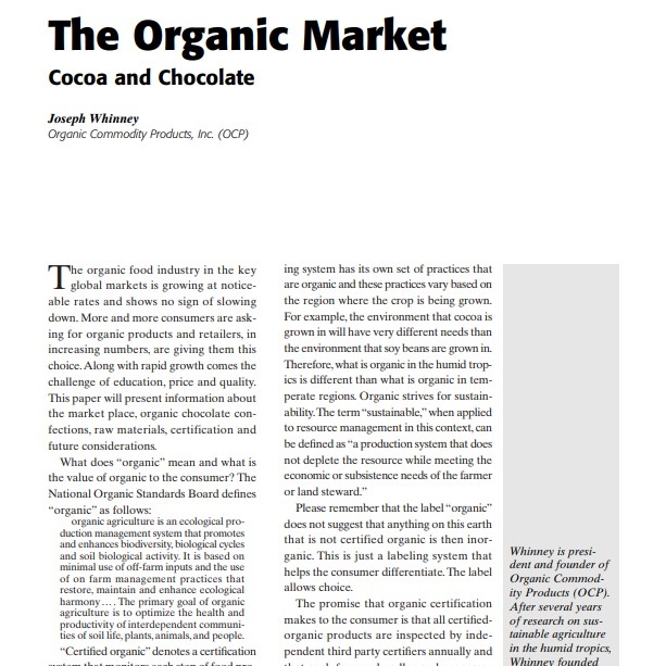 2000-The Organic Market