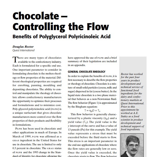 2000-Chocolate — Controlling the Flow