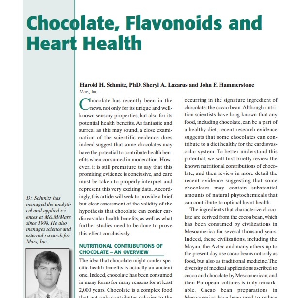 2001-Chocolate, Flavonoids and Heart Health
