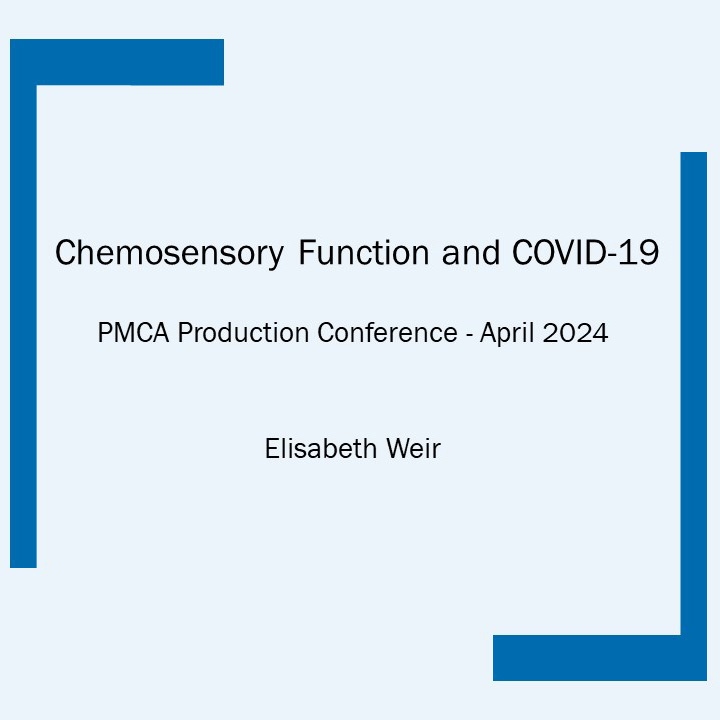2024-Chemosensory Function & COVID-19-Slides