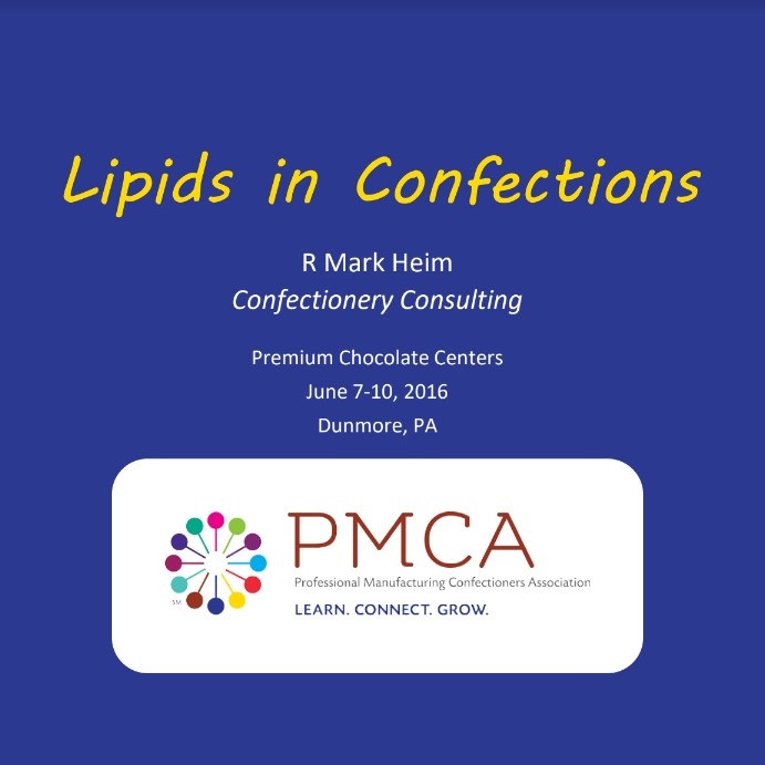 Product Description: Premium Chocolate Centers- 2016</br></br>Author: R Mark Heim, confectionery Consulting</br> 2016-Lipids In Confections