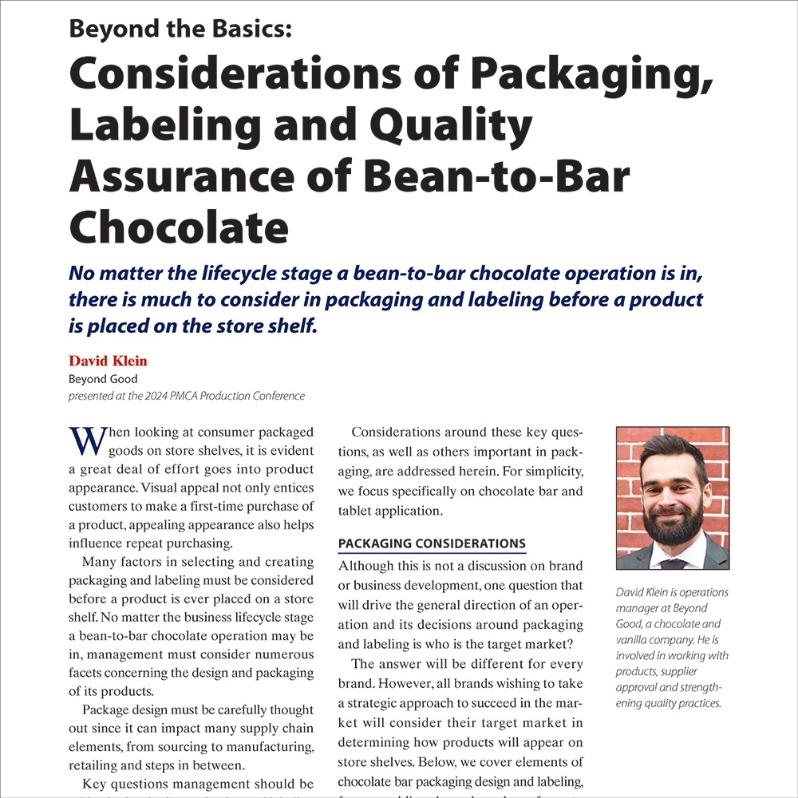 2024-Bean-to-Bar Packaging, Labeling & QA-Paper